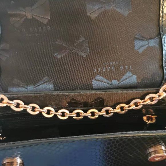 Ted Baker Women's Crystal Bobble Creature Leather Black Small Crossbody Bag - Picture 2 of 4